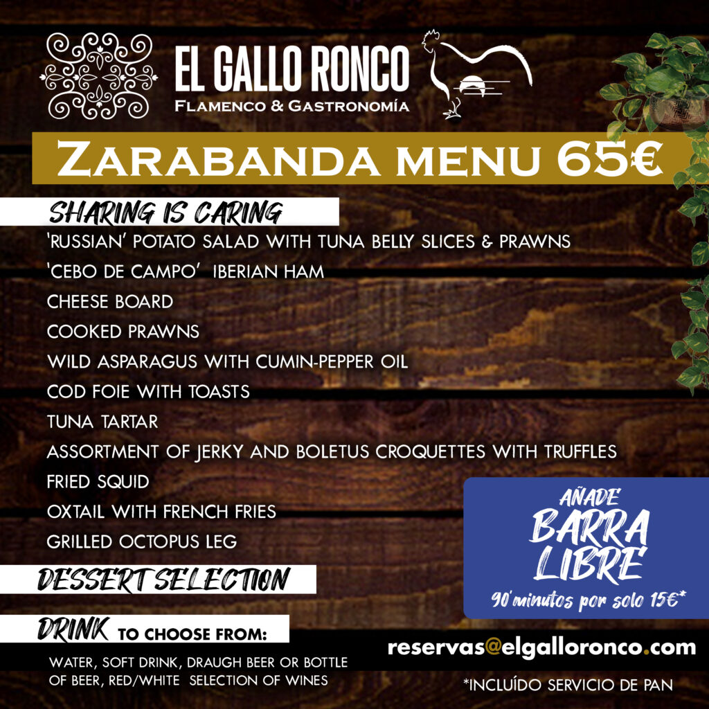 8 MENU english ZARABANDA GRUPOS D OCTUBRE 2023 copia